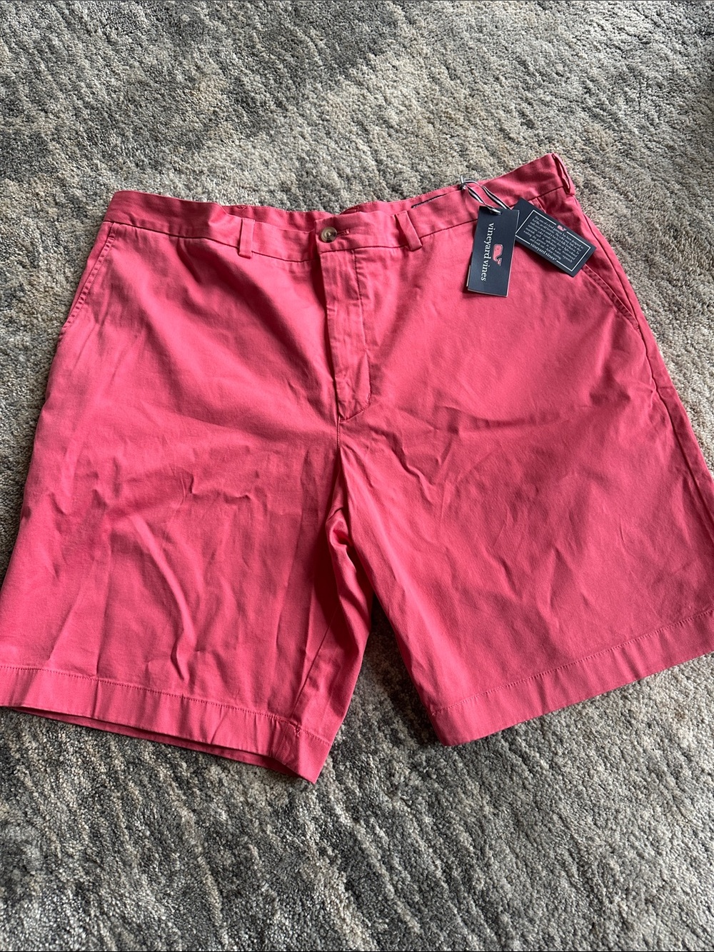 Vineyard Vines Men's Coral-Red Flat Front Shorts